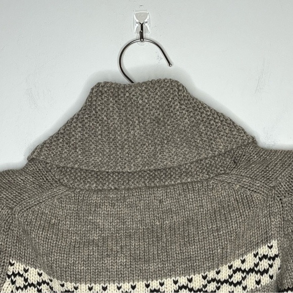 TNA Aritzia Cowichan 100% Lambs Wool Sweater Earth Tones Cozy Comfy - Picture 4 of 11